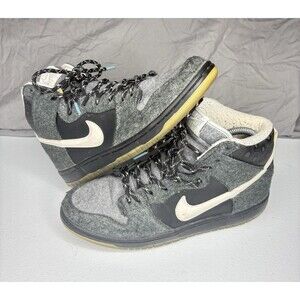 Nike Dunk High SB Premier 'Petoskey' Sneakers Mens Size 8 - 645986-010 Gray